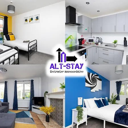 Alt-stay Leeds, M1 Junction 45 Skelton Lane - Parking - Wi-fi - Ideal For Contractors & Long Tatil Evi Leeds (West Yorkshire)
